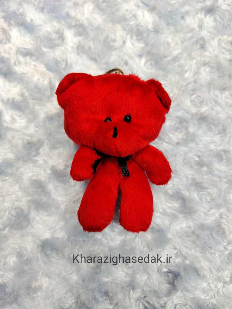 عروسک خرس قرمز مدل شماره 4