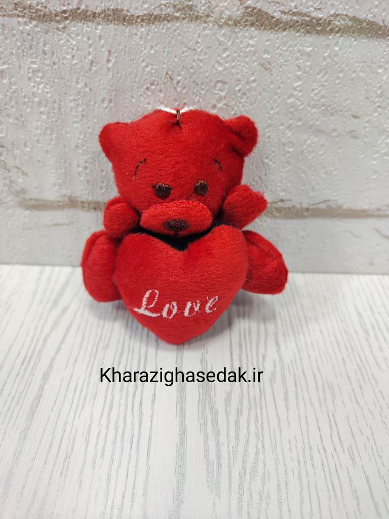 عروسک خرس قرمز مدل شماره 3