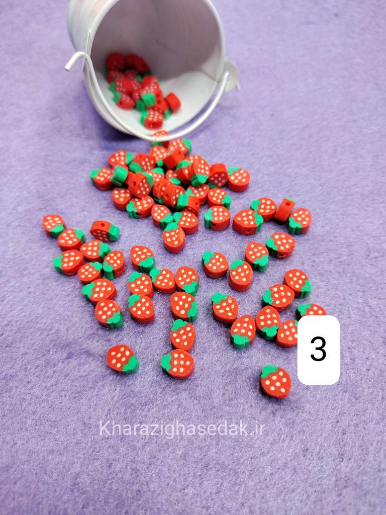 <ul> <li><em><strong>کیفیت : جنس درجه یک و رنگ ثابت</strong></em></li> <li><em><strong>مناسب برای تاج سازی و جواهر سازیو گلسازی و...</strong></em></li> <li><em><strong>فروش بصورت یک بسته ی 10 عددی میباشد</strong></em></li> <li><em><strong>فروش بصورت عمده هم امکان پذیر است.</strong></em></li> <li><em><strong>در رنگ های متنوع موجود میباشد.</strong></em></li> </ul> مهره ی فیمو - تصویر 4