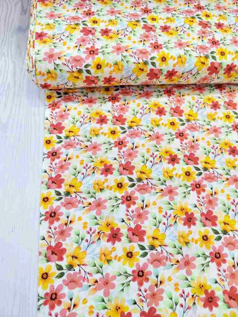 پارچه عرض 90 گلدار 0032